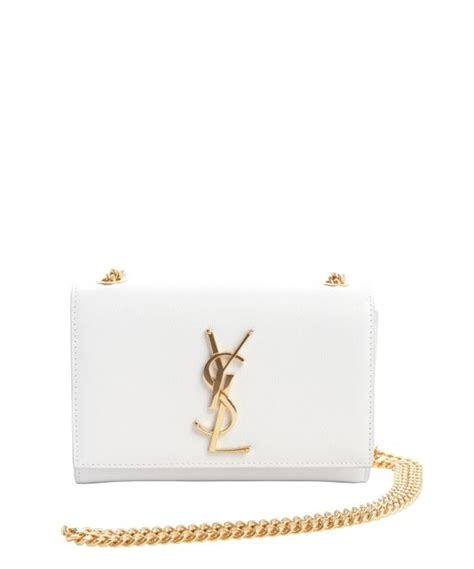 ysl white shoulder bag